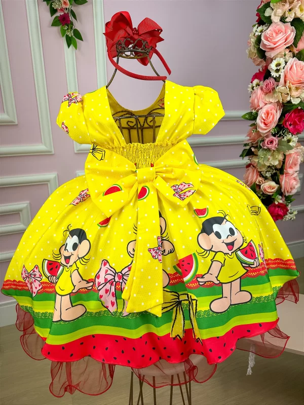 Vestido Infantil Temáticos da Gigi Magali Amarelo - Image 3