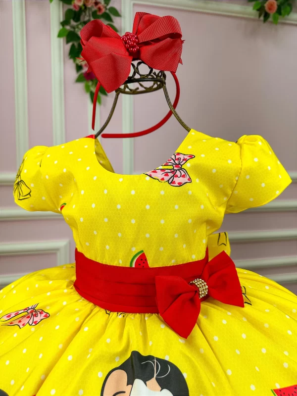 Vestido Infantil Temáticos da Gigi Magali Amarelo - Image 2